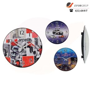 Yuvarlak Bombeli Duvar Saati