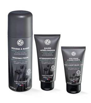 YVES ROCHER Tıraş Köpüğü,Balsamı ve Sakal Bakım Kremi Rutin Seti
