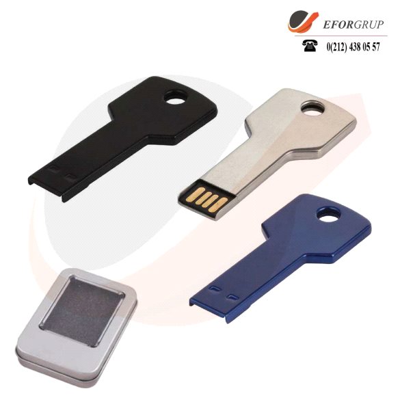 8 GB Metal Anahtar USB Bellek