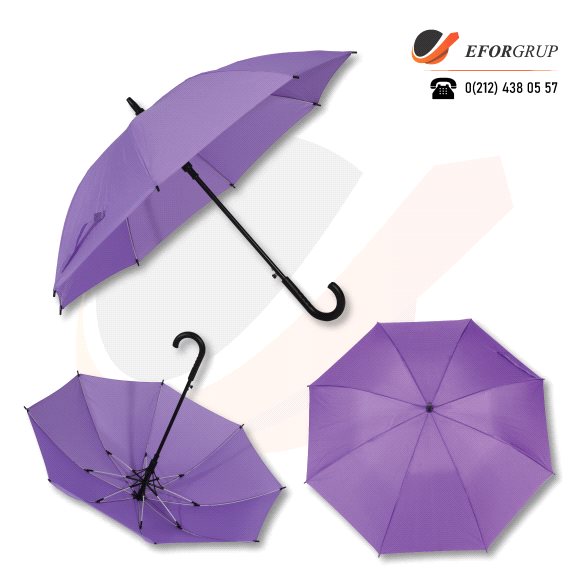 Açık Mor Baston Şemsiye