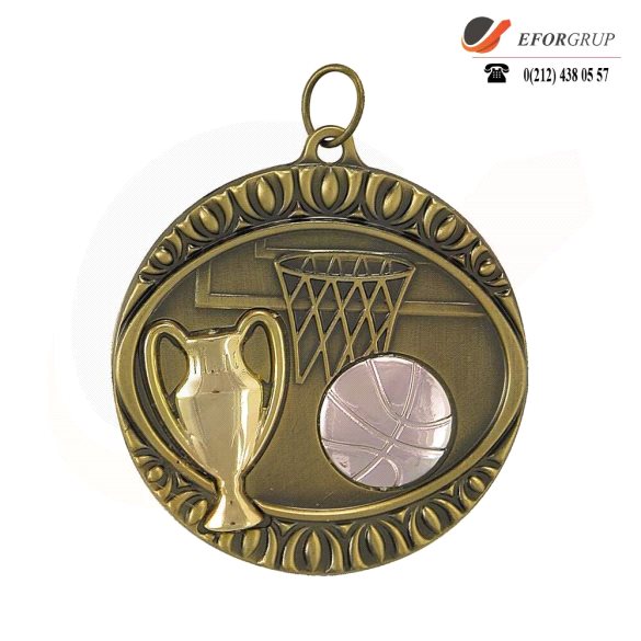 Altın Renk Basketbol Madalya