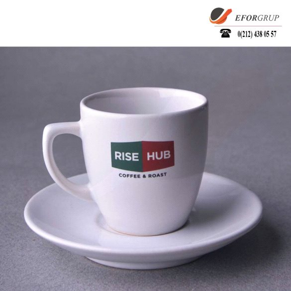 Baskılı Seramik Kahve Fincanı