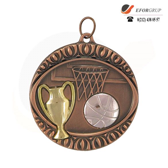 Bronz Renk Basketbol Madalya