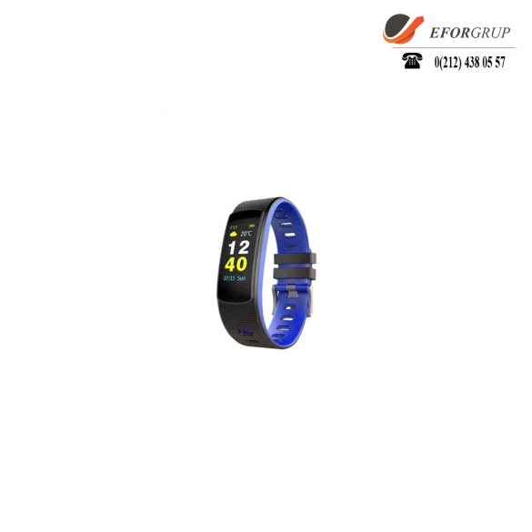 Everest Ever Fit W45 Android/IOS Full Dokunmatik Renkli Ekran Mavi/siyah Akıllı Bileklik