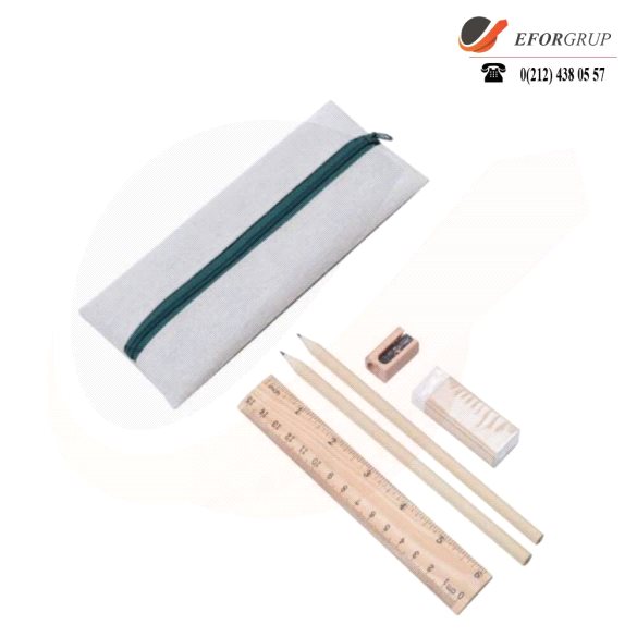 Geri Dönüşümlü Kırtasiye Seti (Kalemlikli)