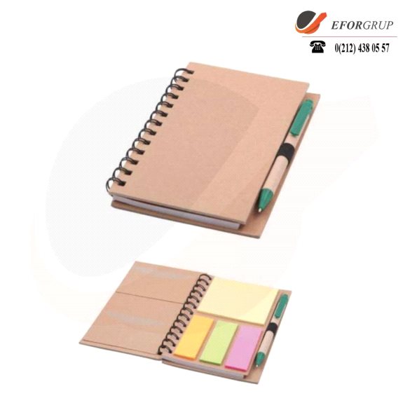 Geri Dönüşümlü Notluklu Defter