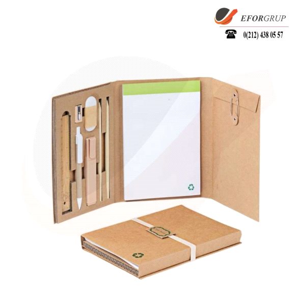 Geri Dönüşümlü Notluklu Kırtasiye Seti