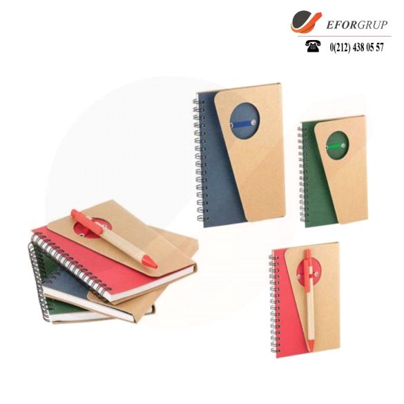 Geri Dönüşümlü Renkli Spiralli Defter