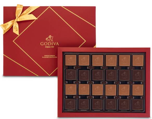 GODİVA Finesse Supreme Kırmızı Kutu, 96 Adet Madlen