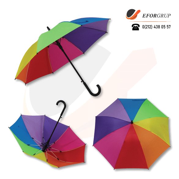 Gökkuşağı Baston Şemsiye