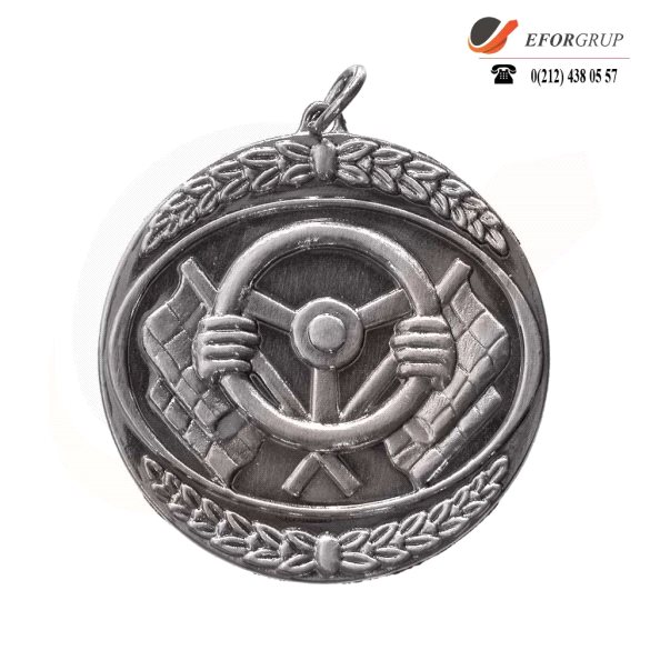 Motor Sporları Gümüş Renk Madalya
