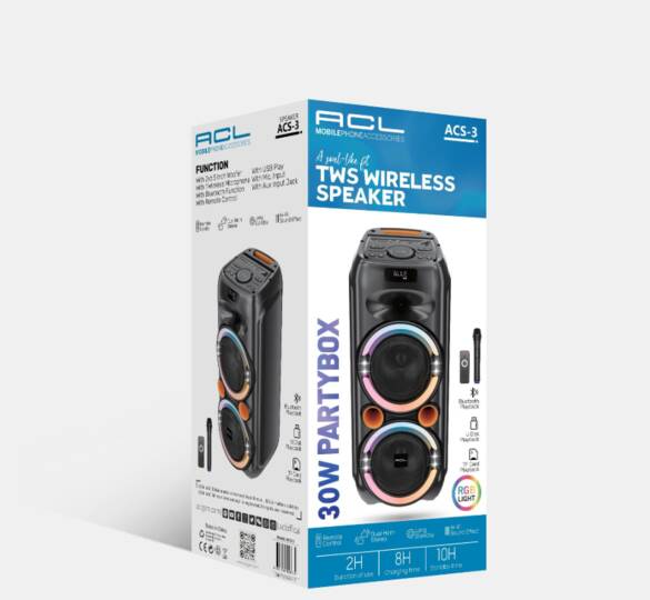 Karaoke Mikrofonlu Taşınabilir Bluetooth Hoparlör