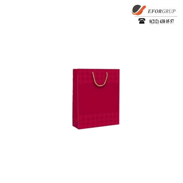 Karton Kırmızı Çanta