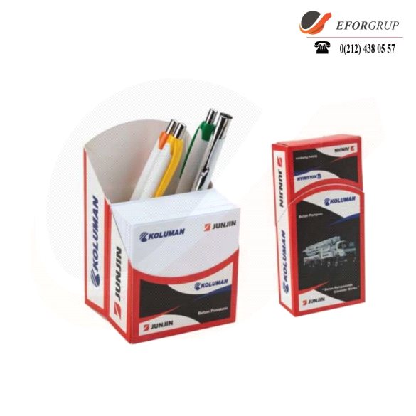 Karton Kutu Notluklu Kalemlik