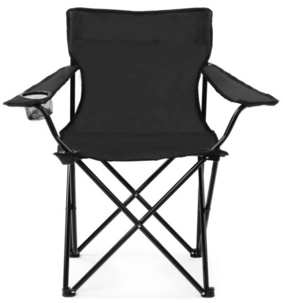 KATLANIR KAMP SANDALYESİ KILIFLI SİYAH