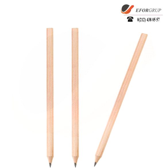 Köşeli Naturel Kurşun Kalem