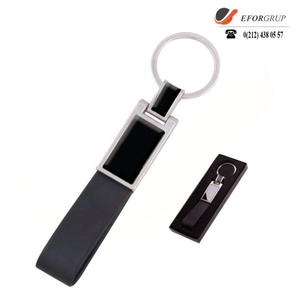 Kutulu Kare Metal Anahtarlık