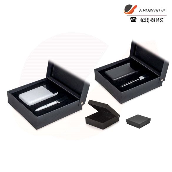 Kutulu VIP Set(Usb Kalem+Powerbank)