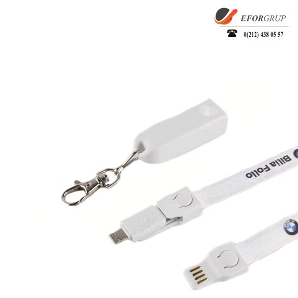 Lanyard Cable Boyun Askı İpli Şarj Kablosu 