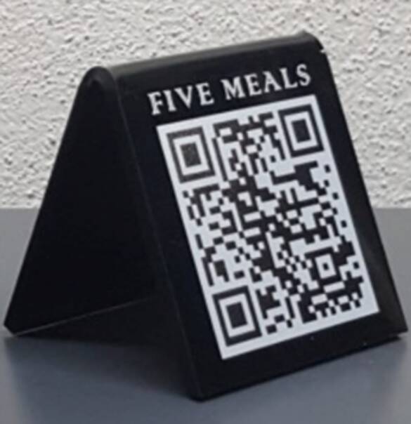 Masaüstü Pleksi QR Menülük