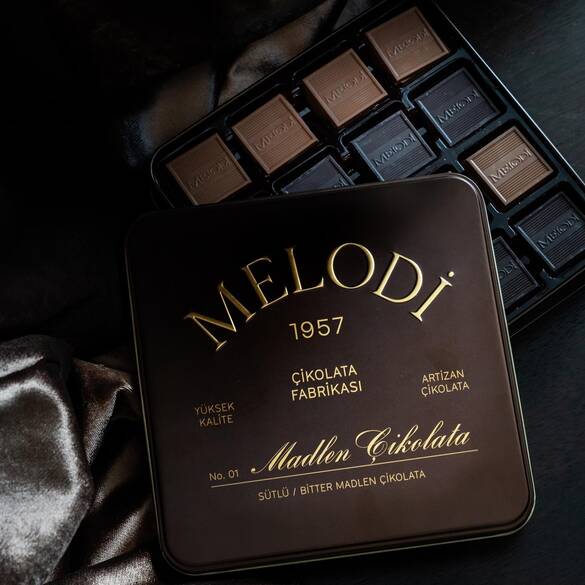 Melodi 1957 Serisi Metal Kutu Madlen 384g