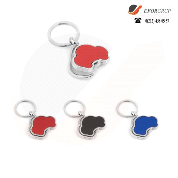 Metal Çift Taraflı Döner Anahtarlık