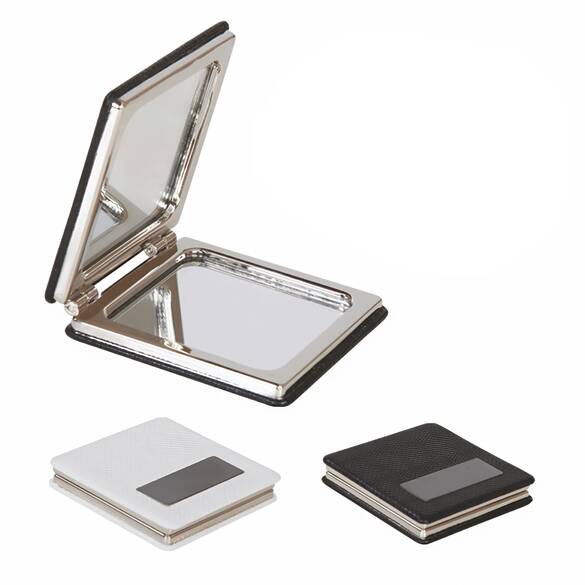 METAL PLAKALI DERİ PROMOSYON AYNA