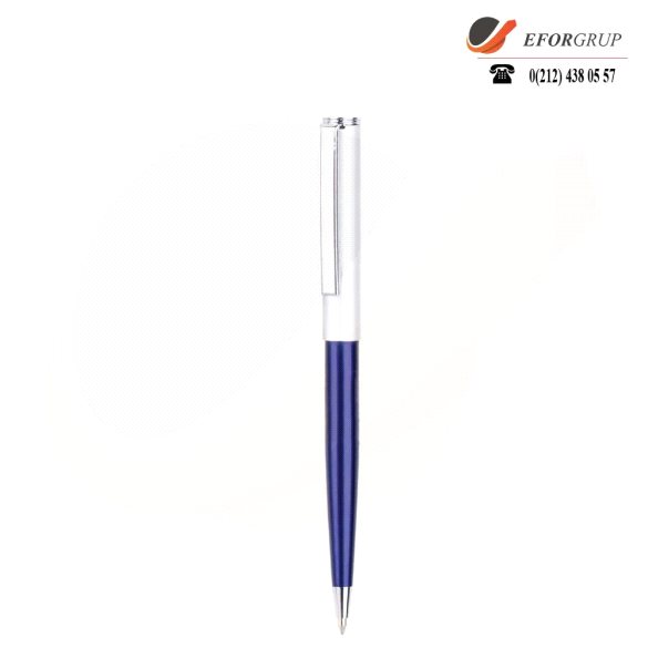 Lacivert Metal Tükenmez Kalem