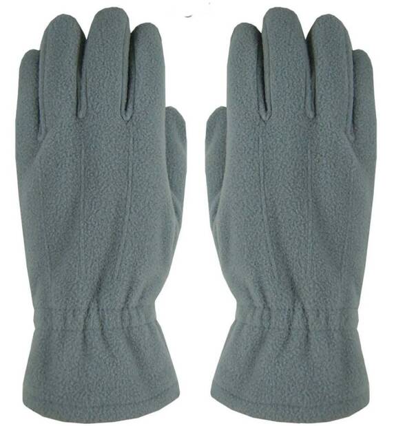 NAKIŞLI POLAR ELDİVEN GRİ