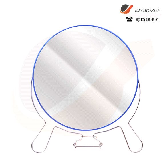 NEROX 19,5 CM MAVİ AYAKLI METAL AYNA NRX-2023