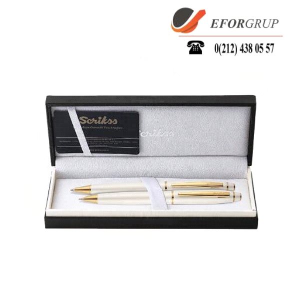 Noble Beyaz-Altın 2'li Kalem Seti