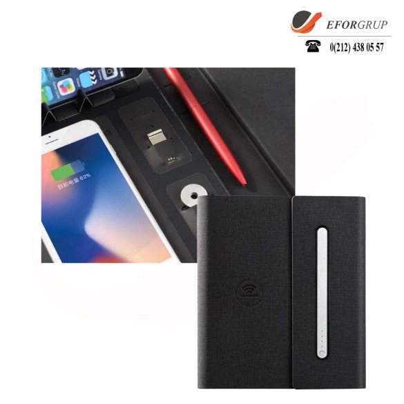 Siyah Organizer Powerbank 5000mAh