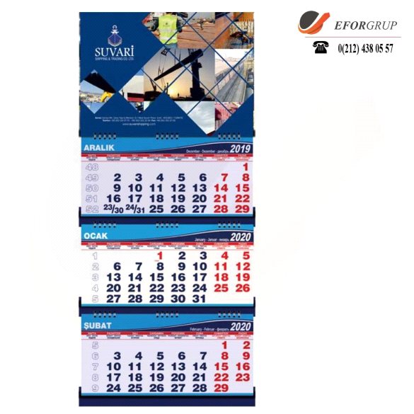 Orta Boy Gemici Takvim