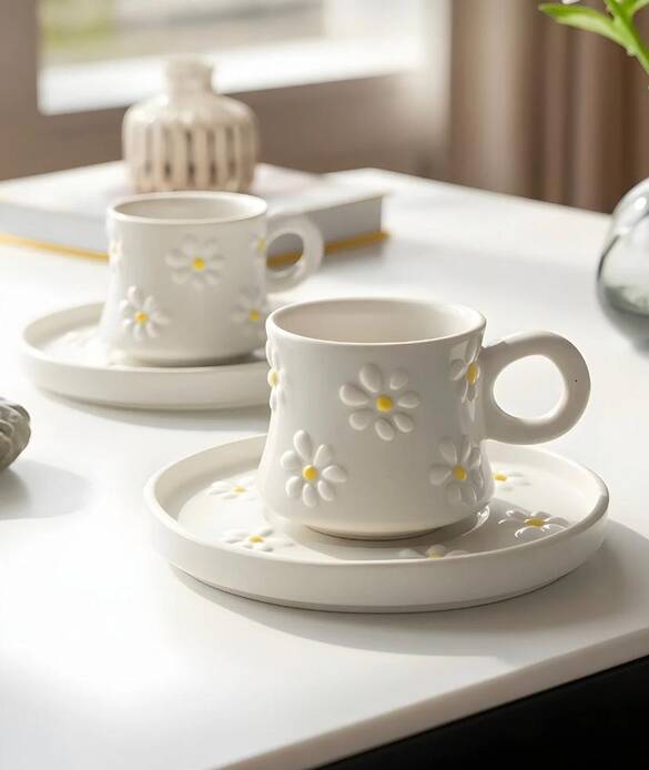 ÖZEL PAPATYA FİNCAN SETİ