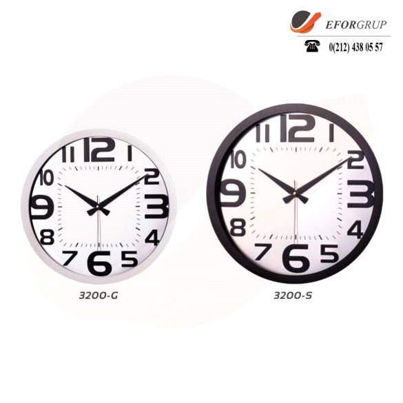 Plastik Çerçeve Duvar Saati