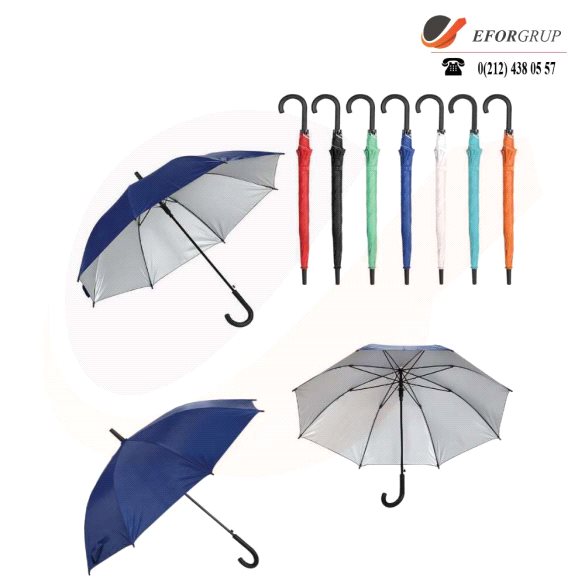 Plastik Saplı Fiber Glass Kırılmaz Şemsiye