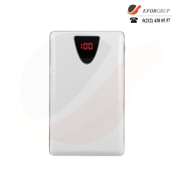 Promosyon Beyaz Powerbank 10000 mAh