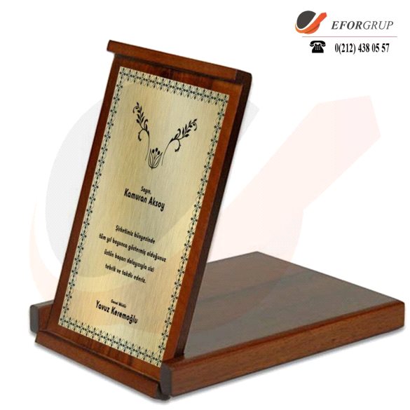 Promosyon Özel Tasarım Ahşap Plaket 