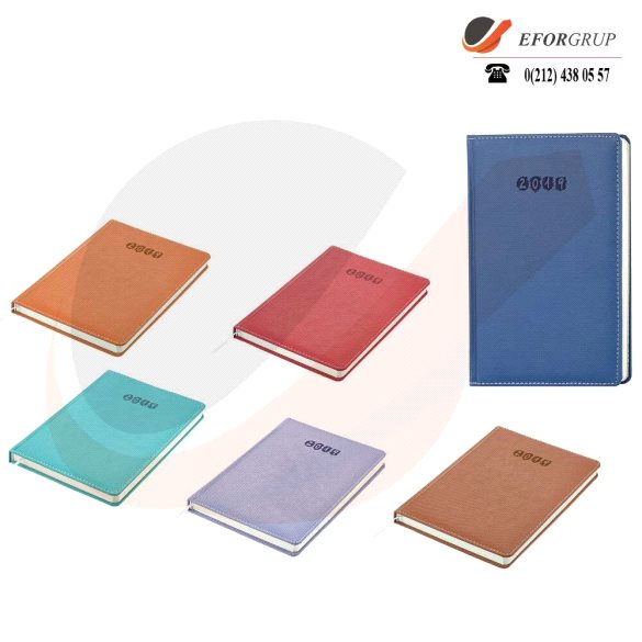 Renkli Süet Deri Promosyon Ajanda