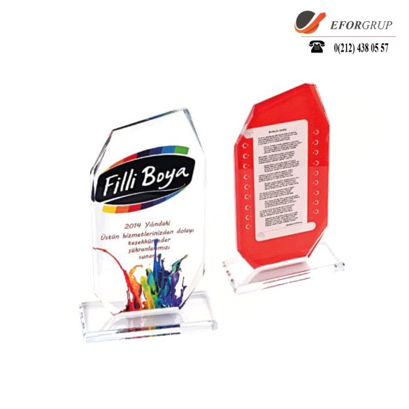 Promosyon Baskılı Kristal Plaket