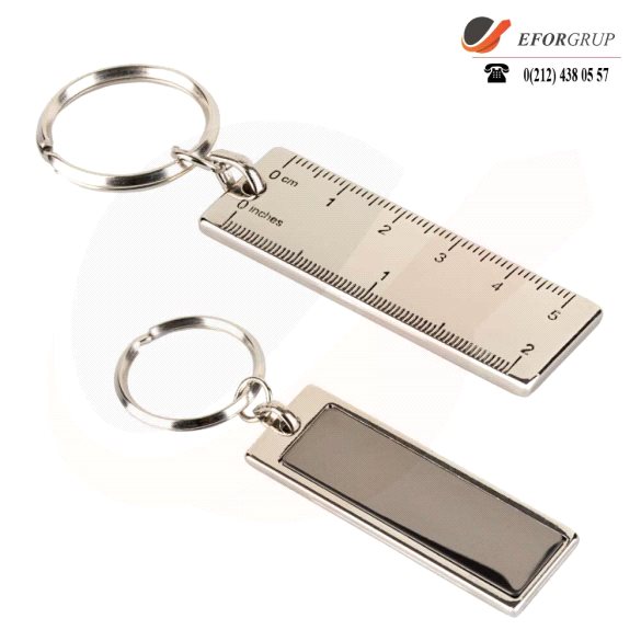 Promosyon Metal Cetvel Anahtarlık