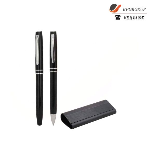 Siyah Roller Tükenmez Kalem Seti