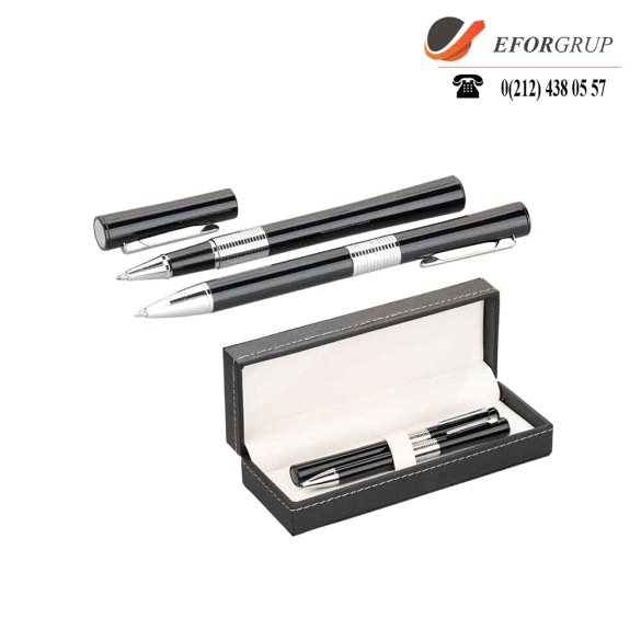 İçi Beyaz Kutulu Roller Tükenmez Kalem Seti