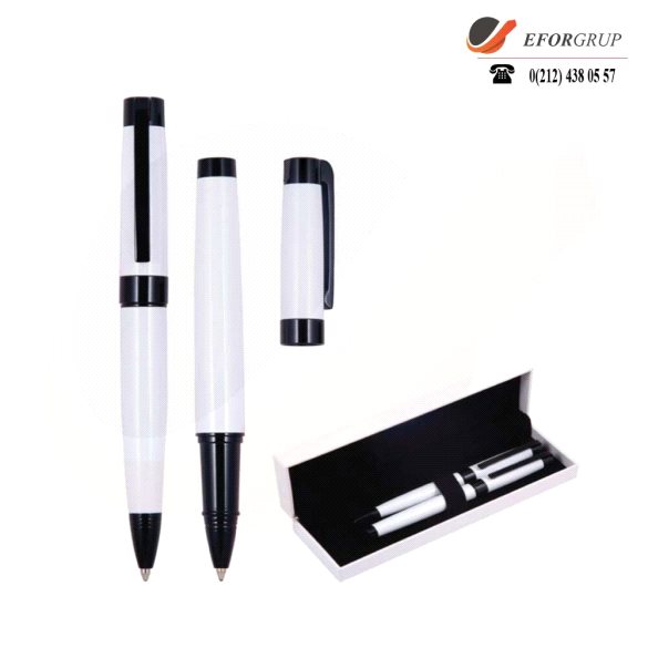 Roller, Tükenmez Siyah+Beyaz Kalem Seti