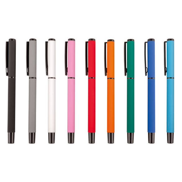 Rubber Gövde Metal Roller Kalem