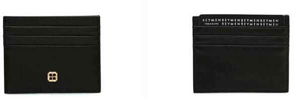 Siyah Logo Detaylı Kadın Deri Kartlık