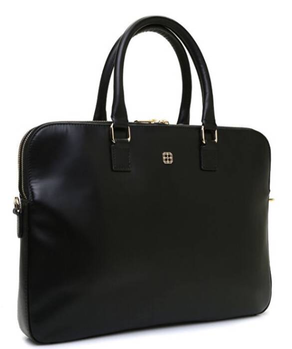 Siyah Logo Detaylı Laptop Çantası