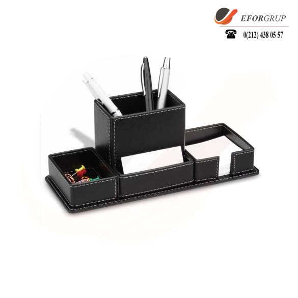 Suni Siyah Deri Kalemlik