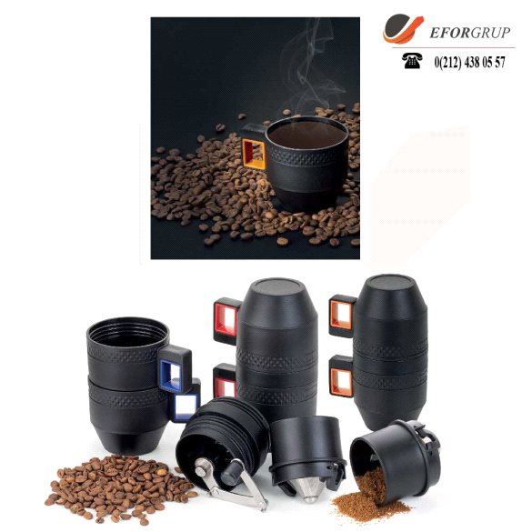 Taşınabilir Öğütücülü Manuel Kahve Makinası