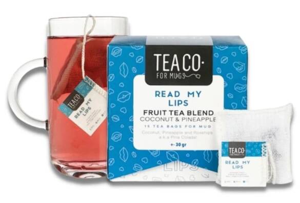 TEACO Ananas Ve Hindistan Cevizli Meyve Çayı - Read My Lips - 15'li Müslin Bez Çay Kutusu